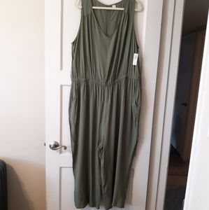 NWT Olive Sleeveless Jumpsuit Old Navy